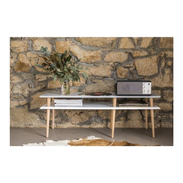 Balts kafijas galdiņš Ragaba Mugo, garums 119 cm-image-2