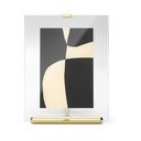 Zelta krāsas stikla stāvošs foto rāmis 16x20 cm Flute – Umbra