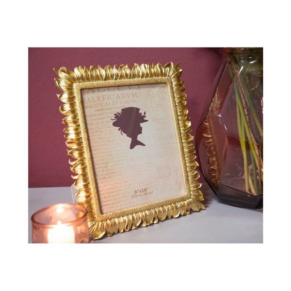 Dzeltens fotorāmis sveķu rāmī Mauro Ferretti Glam Petal, 15 x 20 cm-image-2