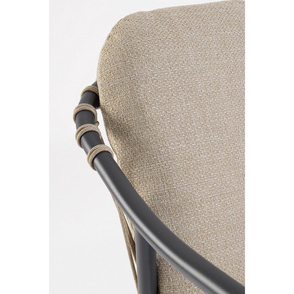 Gaiši brūns metāla dārza krēsls Edvige – Bizzotto-image-1