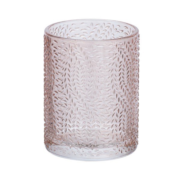 Gaiši rozā stikla trauks zobu birstei Wenko Vetro-image-2