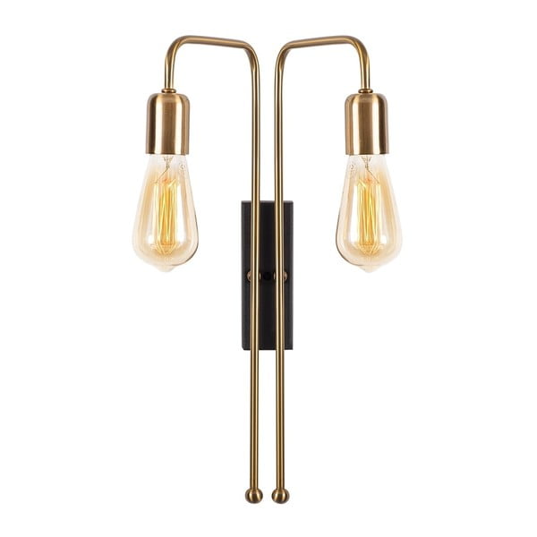 Zelta krāsas sienas lampa Pahoma – Opviq lights-image-1