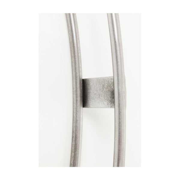 Kare Design Clip sienas pulkstenis sudraba krāsā, diametrs 60 cm-image-1