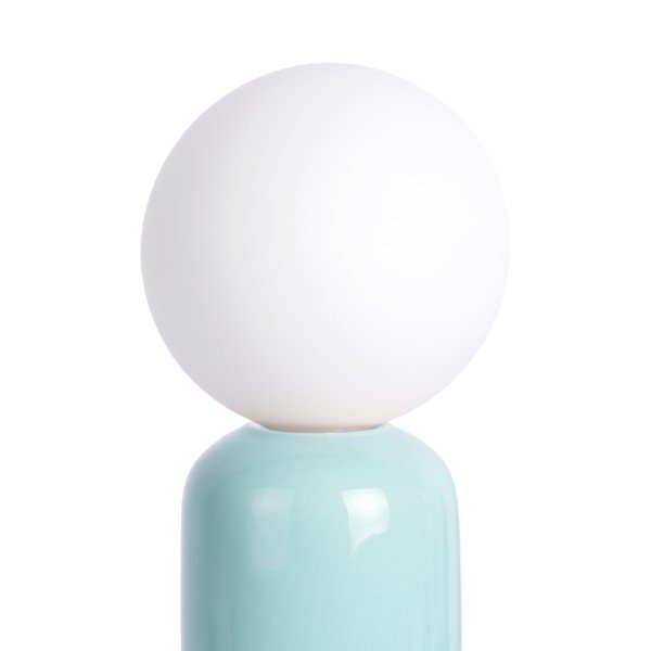 Piparmētru zaļa/oranža keramikas galda lampa (augstums 27 cm) Firenze Tube – Leitmotiv-image-1
