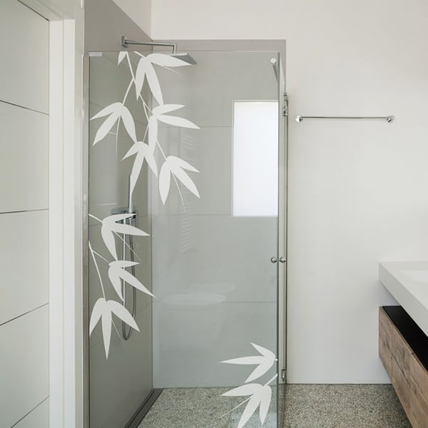 Dušas durvju uzlīme Ambiance Bamboo Leaves