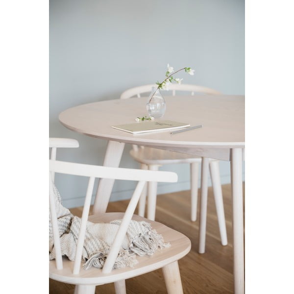 Apaļš ēdamgalds ar ozolkoka imitācijas virsmu 115x115 cm Yumi – Rowico-image-1