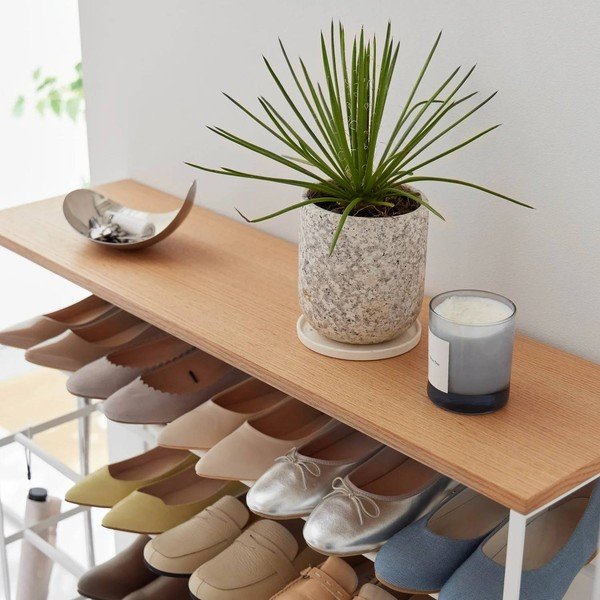 Balts metāla apavu statīvs 90,5x87x26 cm Tower – YAMAZAKI-image-2