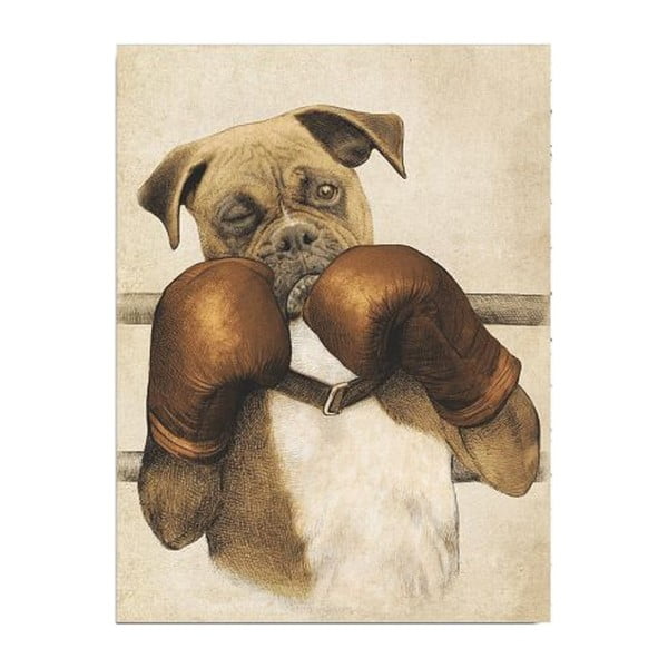 Sienas glezna uz audekla Boxer, 30 x 40 cm