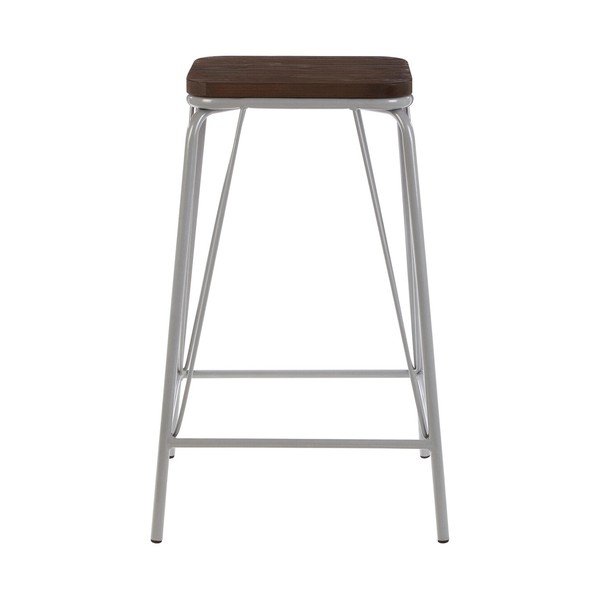 Pelēks/tumša dabīga toņa gobas masīvkoka ķeblis District – Premier Housewares-image-1