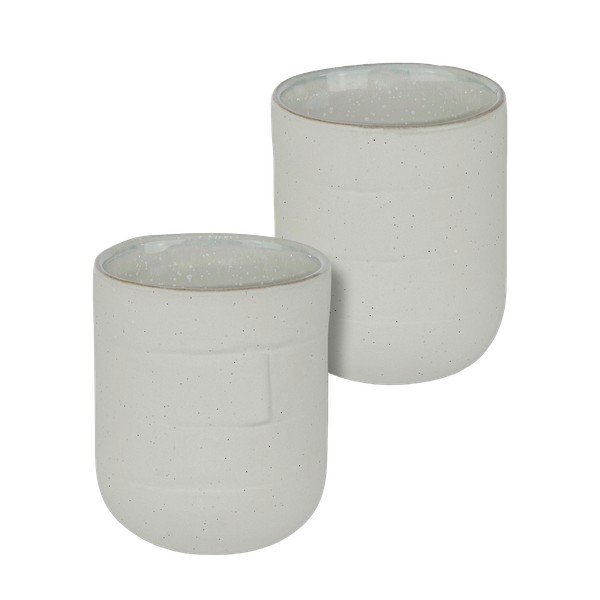 Baltas akmens krūzes (2 gab.) 0.3 l Sand Grain – Mette Ditmer Denmark