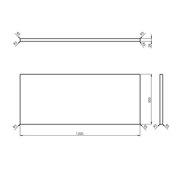 Dabīga toņa ozola masīvkoka vannasistabas letes virsma 120x50 cm Woody – Sapho-image-4