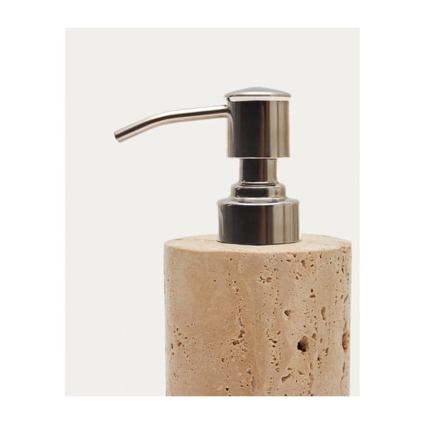 Bēšs akmens ziepju dozators Macre – Kave Home-image-4