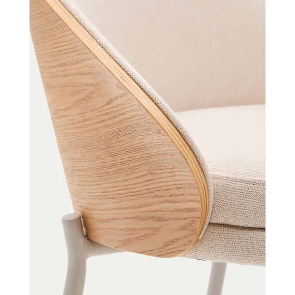 Bēšs/gaiša dabīga toņa bāra krēsls (sēdekļa augstums 65 cm) Eamy – Kave Home-image-4