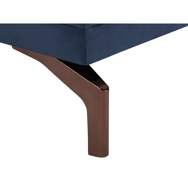Tumši zils trīsvietīgs dīvāns ar zeltainām kājām Windsor & Co Sofas Jupiter-image-4
