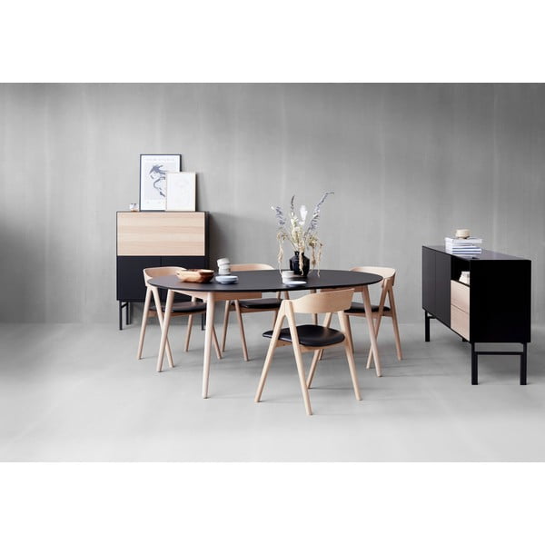 Apaļš izvelkams ēdamgalds ø 135 cm Meza – Hammel Furniture-image-1