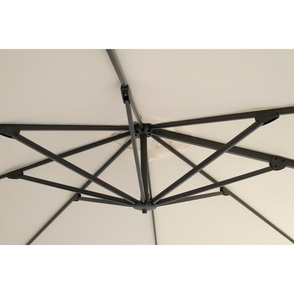 Bēšs saulessargs ø 350 cm Shadowflex Deluxe – Hartman-image-3