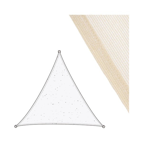 Bēšs tents aizsardzībai no saules 300x300 cm – LDK Garden-image-1