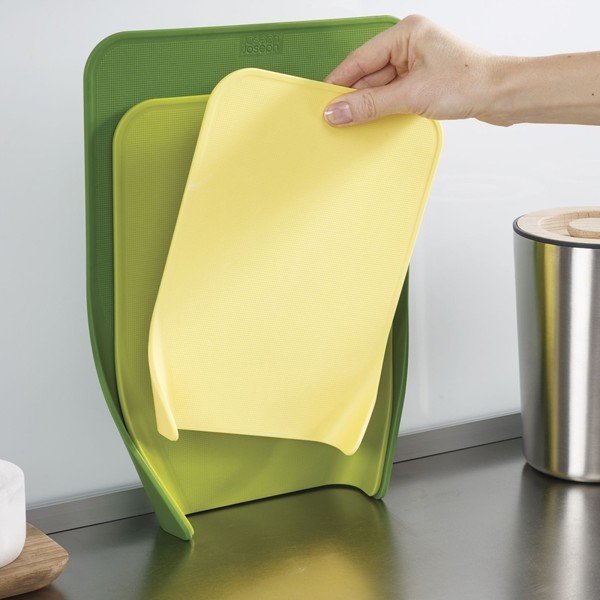 3 zaļo kapāšanas dēlīšu komplekts Joseph Joseph Nest Chop-image-1
