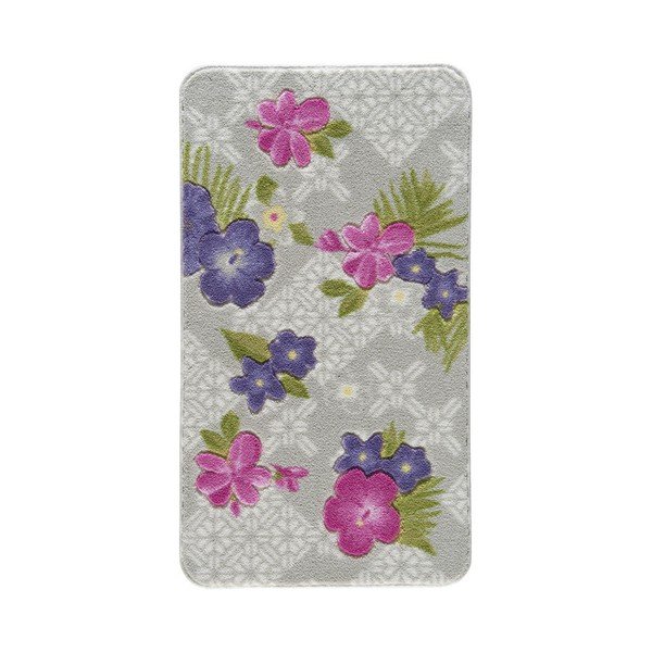 Violets vannas istabas paklājs ar rakstu Confetti Bathmats Tropical, 80 x 140 cm-image-1