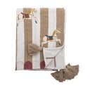 Balts/brūns pleds 130x160 cm Merry-go-round – Bloomingville