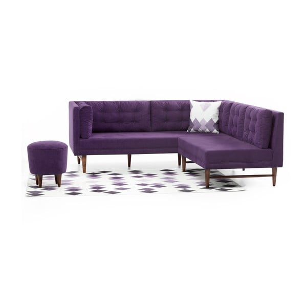 Violets stūra dīvāns Balcab Home Barbara