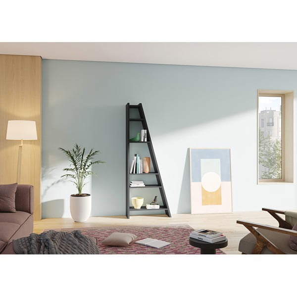 Melns grāmatu plaukts TemaHome Delta-image-1