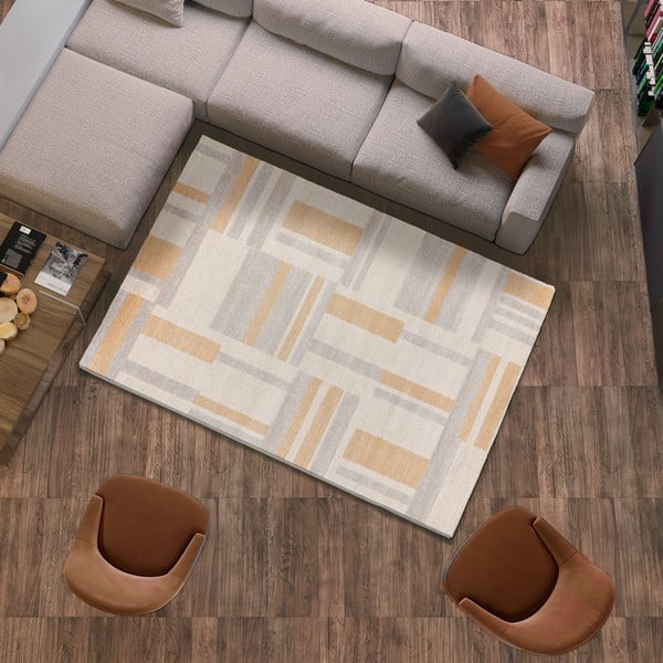 Gaiši pelēks/krēmkrāsas paklājs 160x230 cm Craft – Universal-image-2