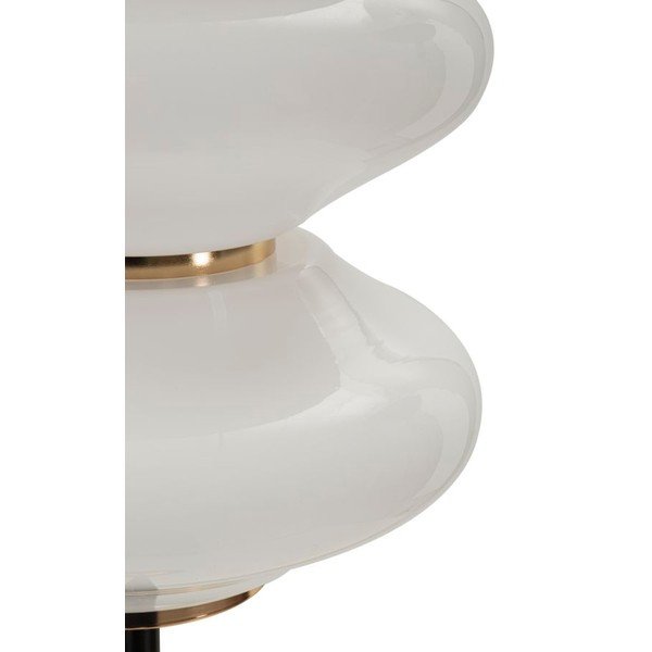 Balta/melna stāvlampa ar stikla abažūru (augstums 168 cm) Vintage – Mauro Ferretti-image-3