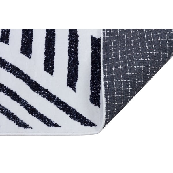 Balts/zils mazgājams paklājs 300x80 cm – Vitaus-image-2