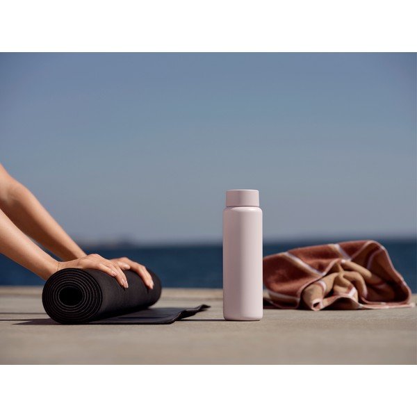 Gaiši rozā nerūsējošā tērauda termokrūze 650 ml Singles – Zone-image-2