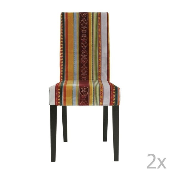 2 ēdamistabas krēslu komplekts ar dižskābarža koka pamatni Kare Design Econo British