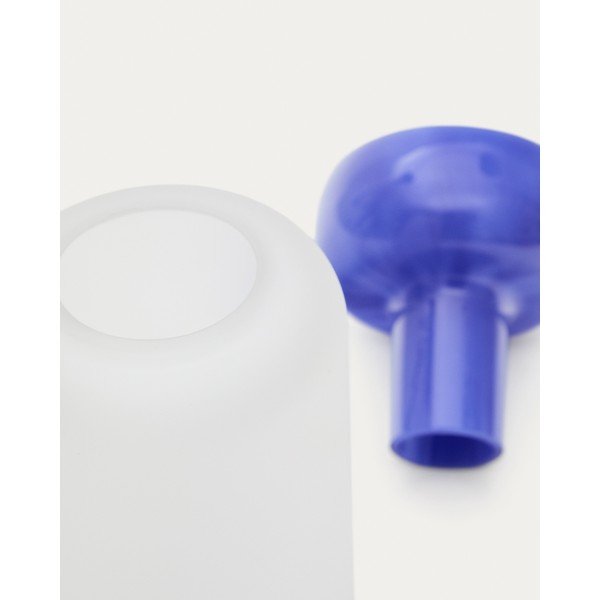 Zila stikla vāze (augstums 30,5 cm) Kelse – Kave Home-image-2