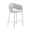 Ziloņkaula krāsas bāra krēsls (sēdekļa augstums 65 cm) Maina – Kave Home