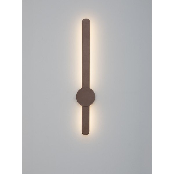 Brūna alumīnija LED sienas lampa Norei – Nova Luce-image-4