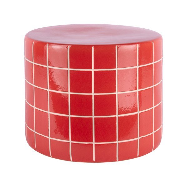 Keramikas apaļš sānu galdiņš ø 42 cm Retro Tiles – Leitmotiv