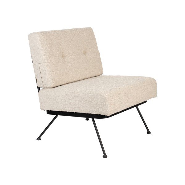 Krēmkrāsas atpūtas krēsls Bowie – Zuiver