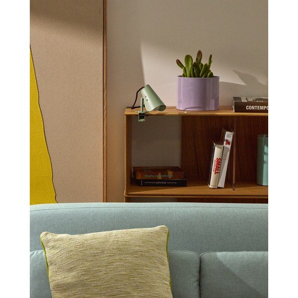 Zaļa metāla galda lampa ar klipsi (augstums 16 cm) Jula – Kave Home-image-3