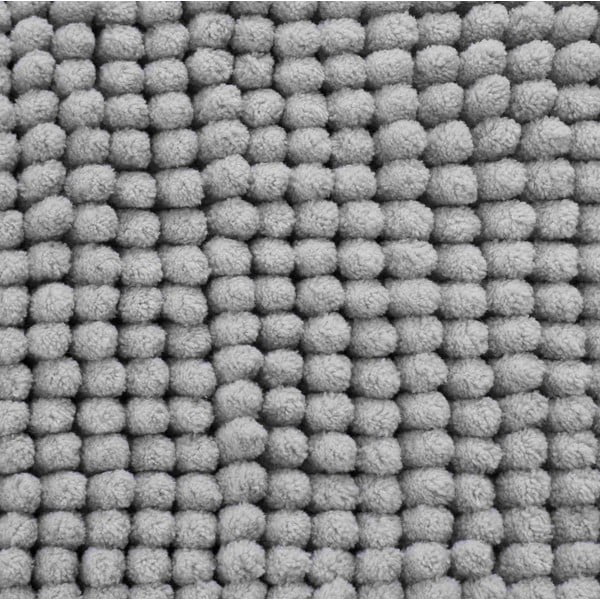 Pelēks vannas istabas paklājiņš 50x80 cm Bobble – Catherine Lansfield-image-3