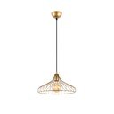 Zelta krāsas piekaramā lampa ar metāla abažūru ø 36 cm Depay – Opviq lights