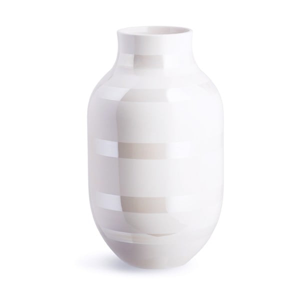 Balta keramikas vāze Kähler Design Omaggio, augstums 30,5 cm