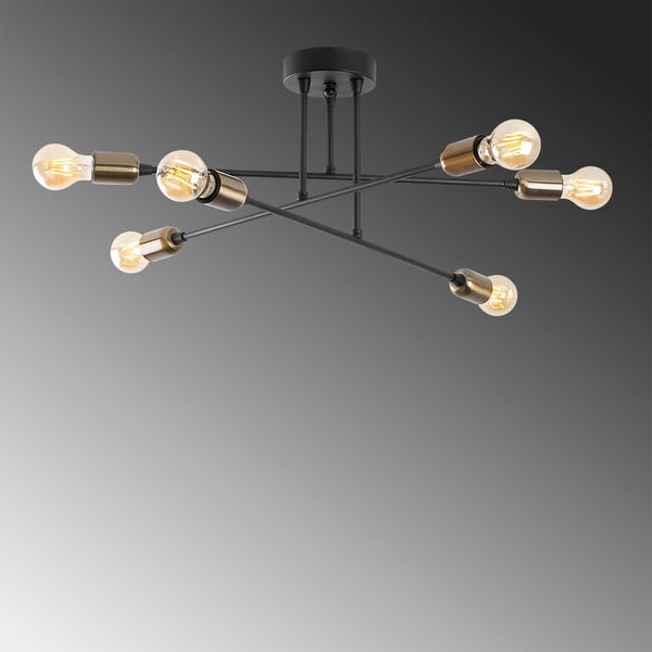Melna griestu lampa Fleur – Opviq lights-image-3