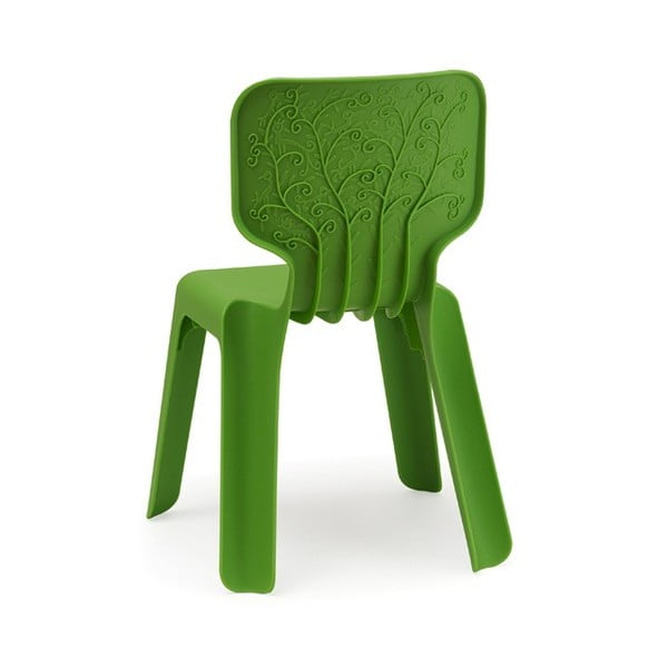 Bērnu zaļš stackable krēsls Magis Alma