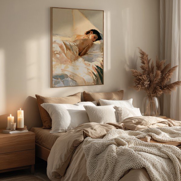 Drukāta glezna ar rāmi/uz audekla 70x100 cm Dreamy Rays – Styler-image-3