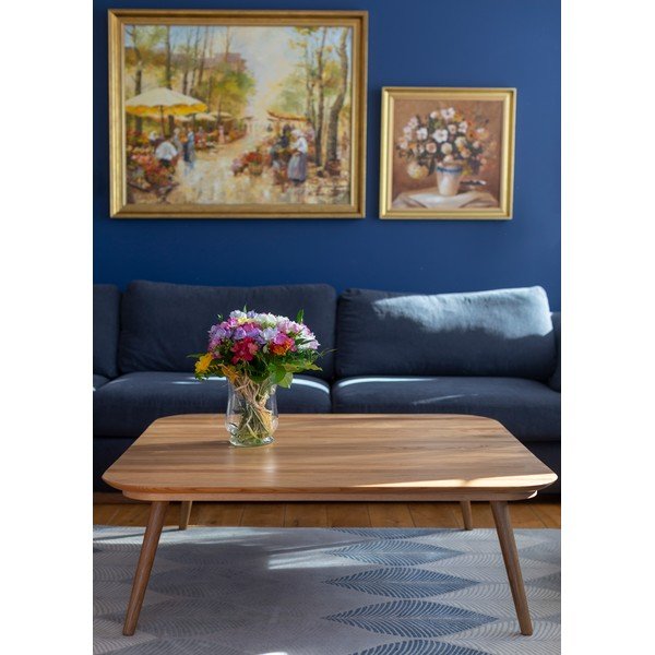 Kafijas galdiņš no oškoka Ragaba Contrast Tetra, 110 x 110 cm-image-4