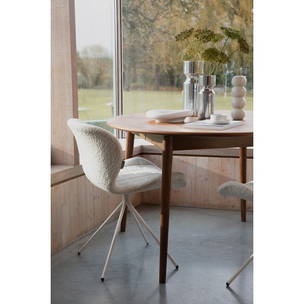 Apaļš izvelkams ēdamgalds ar papildu galda virsmu no valrieksta koka imitācijas ø 120 cm Twist – Zuiver-image-2