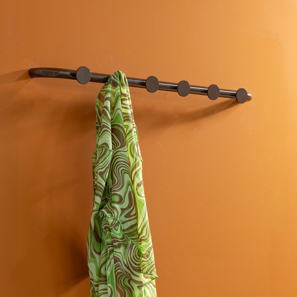 Tumši brūns metāla sienas pakaramais 75 cm Retro – Spinder Design-image-1