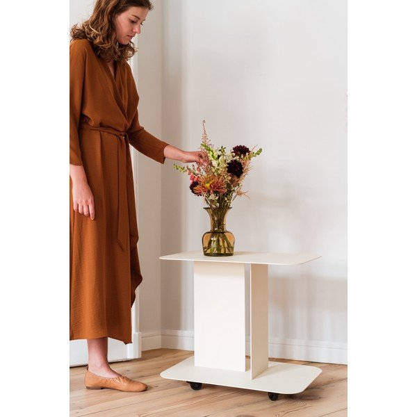 Metāla servēšanas galdiņš uz riteņiem 40x60 cm HO – noo.ma-image-4