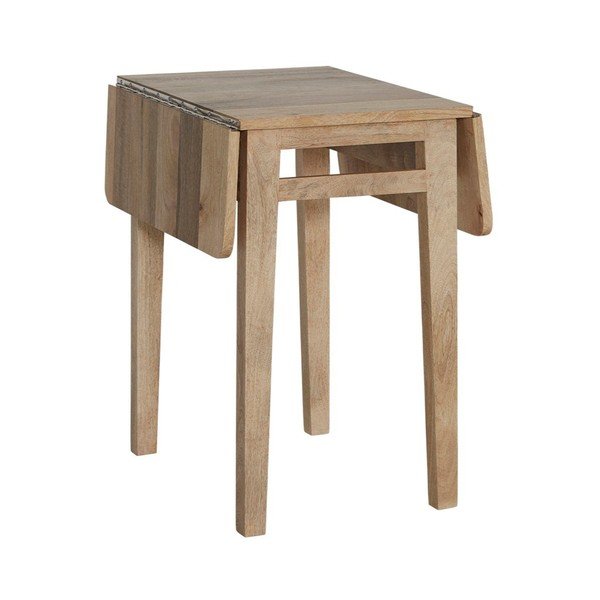 Mango masīvkoka izvelkams ēdamgalds ar papildu galda virsmu 43,5x60 cm Derri – Ellos Home-image-4