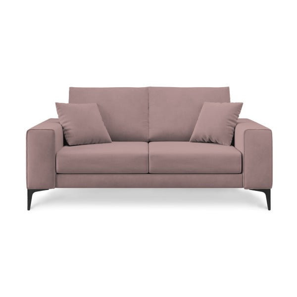 Cosmopolitan Design Lugano pulverveida rozā divvietīgais dīvāns