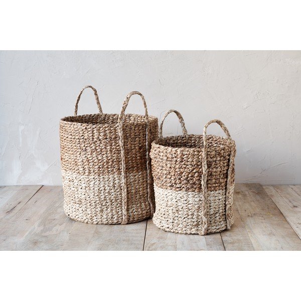 Uzglabāšanas grozs no tokozellas un kukurūzas lapām Nkuku Nkomi, ø 40 cm-image-1